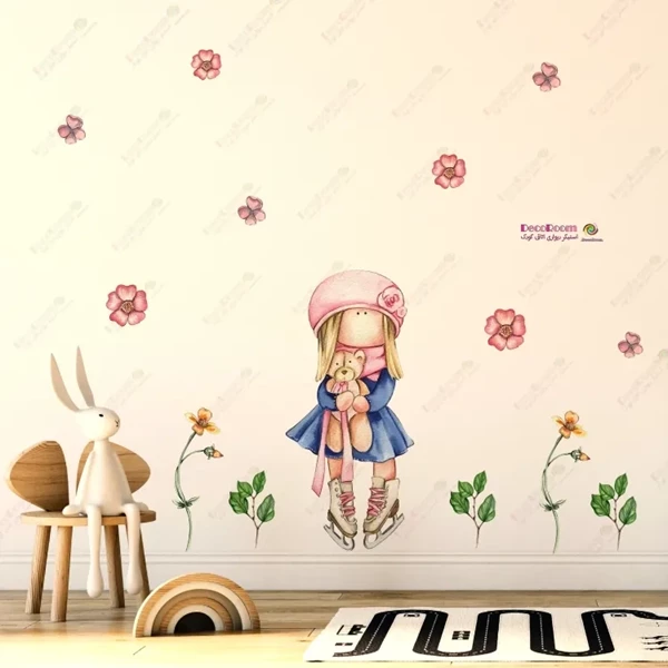 برچسب دیواری آبرنگی عروسک روسی ماتروشکا 5