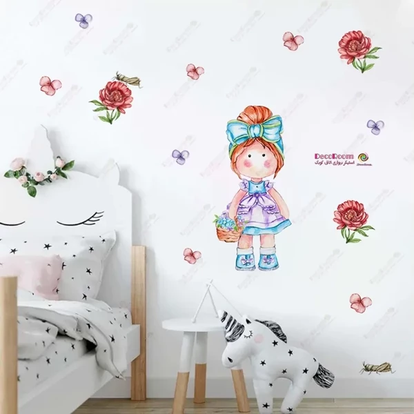 برچسب دیواری آبرنگی عروسک روسی ماتروشکا 6