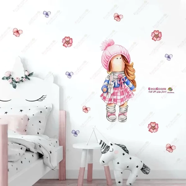 برچسب دیواری آبرنگی عروسک روسی ماتروشکا 7