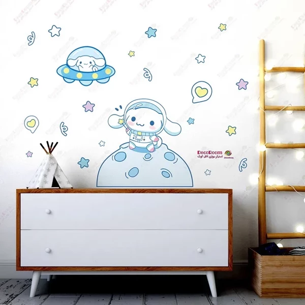 برچسب دیواری دخترانه سینامورول Cinnamoroll