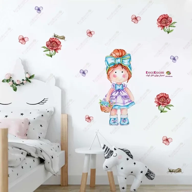برچسب دیواری آبرنگی عروسک روسی ماتروشکا 6